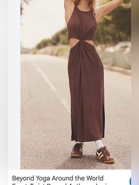 Beyond Yoga Around the World front twist dress NWT XXS